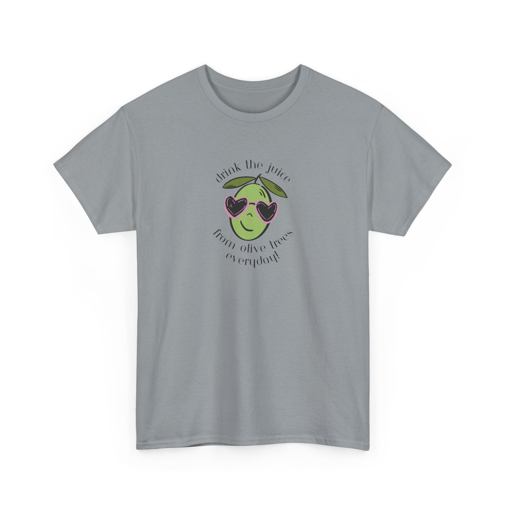 Drink skincare / olive trees / olive cartoon / Unisex Heavy Cotton Tee