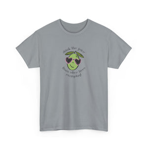 Drink skincare / olive trees / olive cartoon / Unisex Heavy Cotton Tee