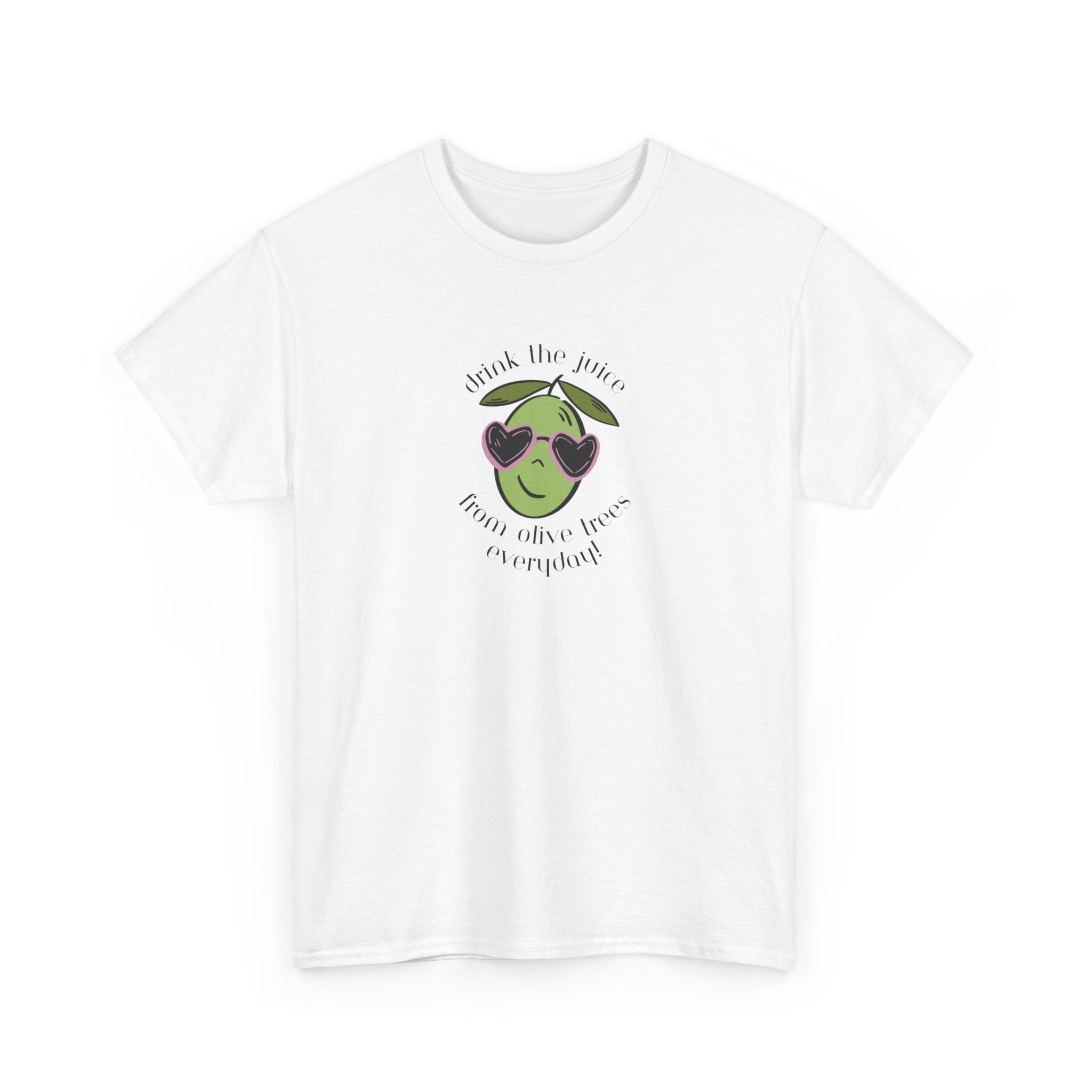 Drink skincare / olive trees / olive cartoon / Unisex Heavy Cotton Tee