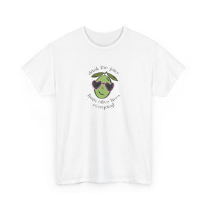 Drink skincare / olive trees / olive cartoon / Unisex Heavy Cotton Tee