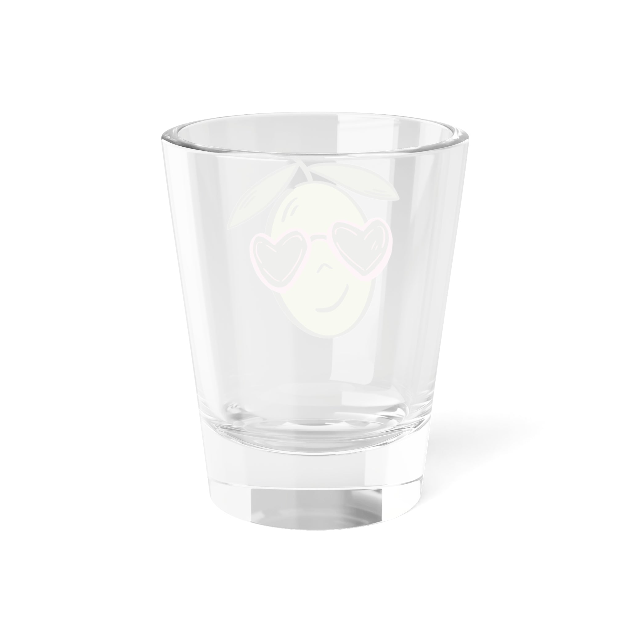 Cartoon Olive / Olive tree consultant / Shot Glass, 1.5oz