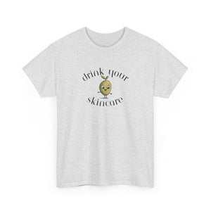 Drink your skincare / olive trees / olive cartoon / Unisex Heavy Cotton Tee