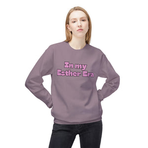 In my Esther era / hand drawn shirt / Bible gift / shirt /  Unisex Midweight Softstyle Fleece Crewneck Sweatshirt