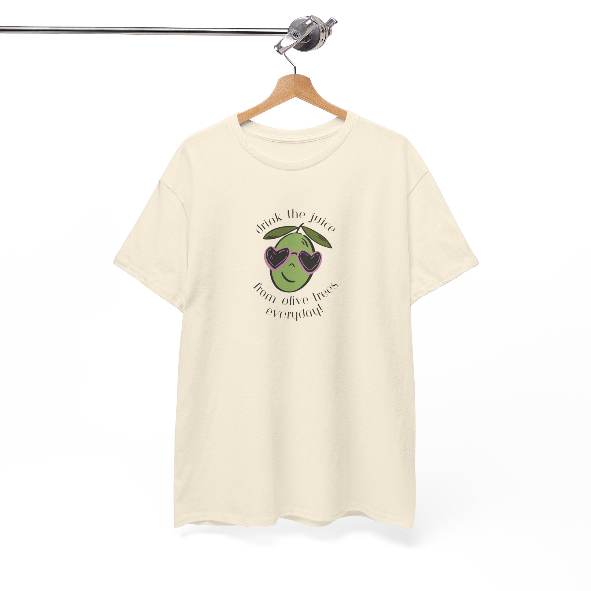 Drink skincare / olive trees / olive cartoon / Unisex Heavy Cotton Tee