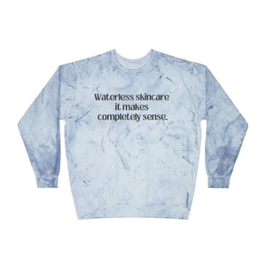 Water in Skincare // Unisex Color Blast Crewneck Sweatshirt