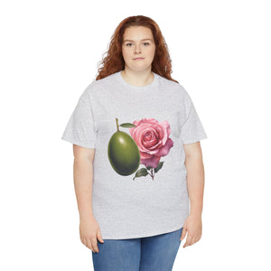 Olives and roses / olive trees / rose and olive cartoon / Unisex Heavy Cotton Tee