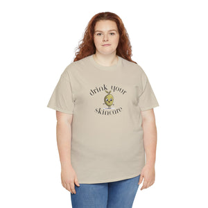 Drink your skincare / olive trees / olive cartoon / Unisex Heavy Cotton Tee