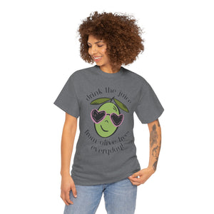 Drink skincare / olive trees / olive cartoon / Unisex Heavy Cotton Tee