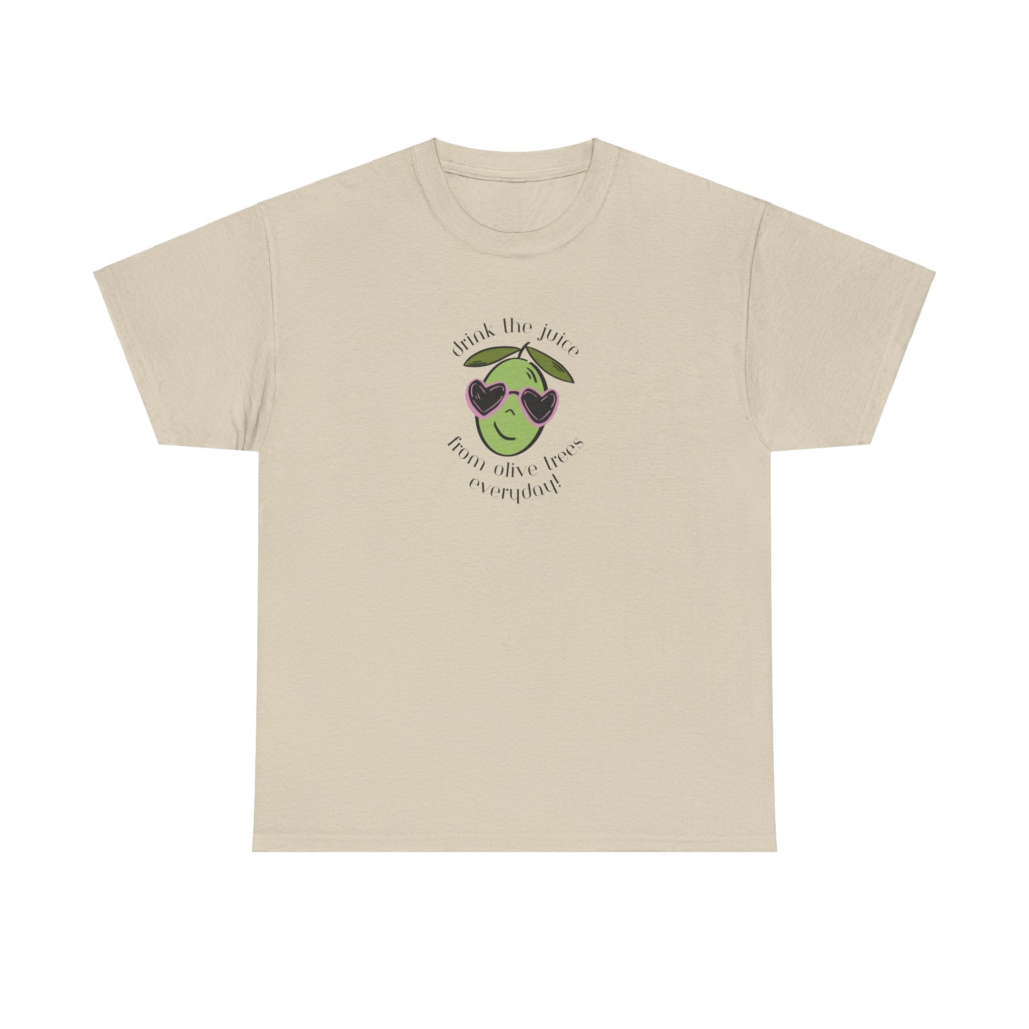 Drink skincare / olive trees / olive cartoon / Unisex Heavy Cotton Tee