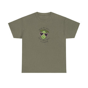 Drink skincare / olive trees / olive cartoon / Unisex Heavy Cotton Tee