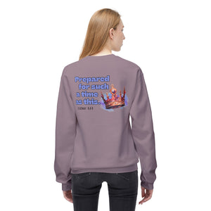 In my Esther era / hand drawn shirt / Bible gift / shirt /  Unisex Midweight Softstyle Fleece Crewneck Sweatshirt