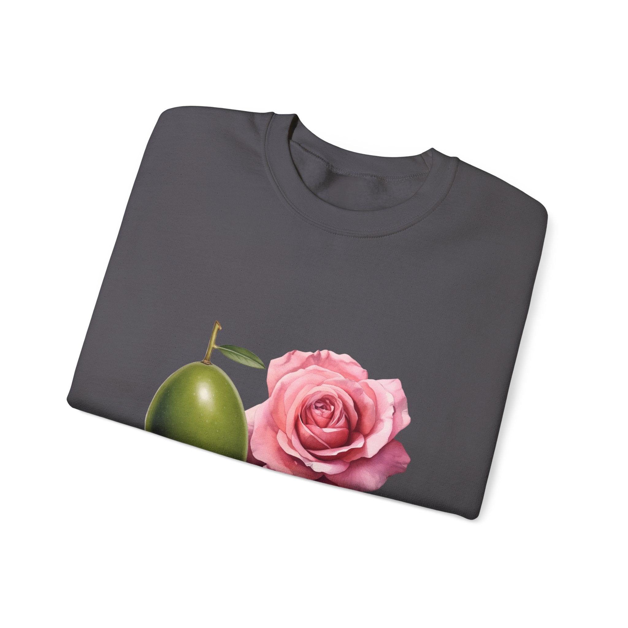 Olive tree / waterless beauty / olives and roses / Unisex Heavy Blend™ Crewneck Sweatshirt