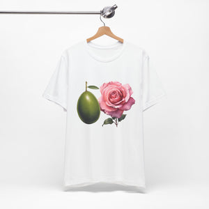 Olives and roses / Hydroxytyrosol makeup / Olive trees / Unisex Jersey Short Sleeve Tee