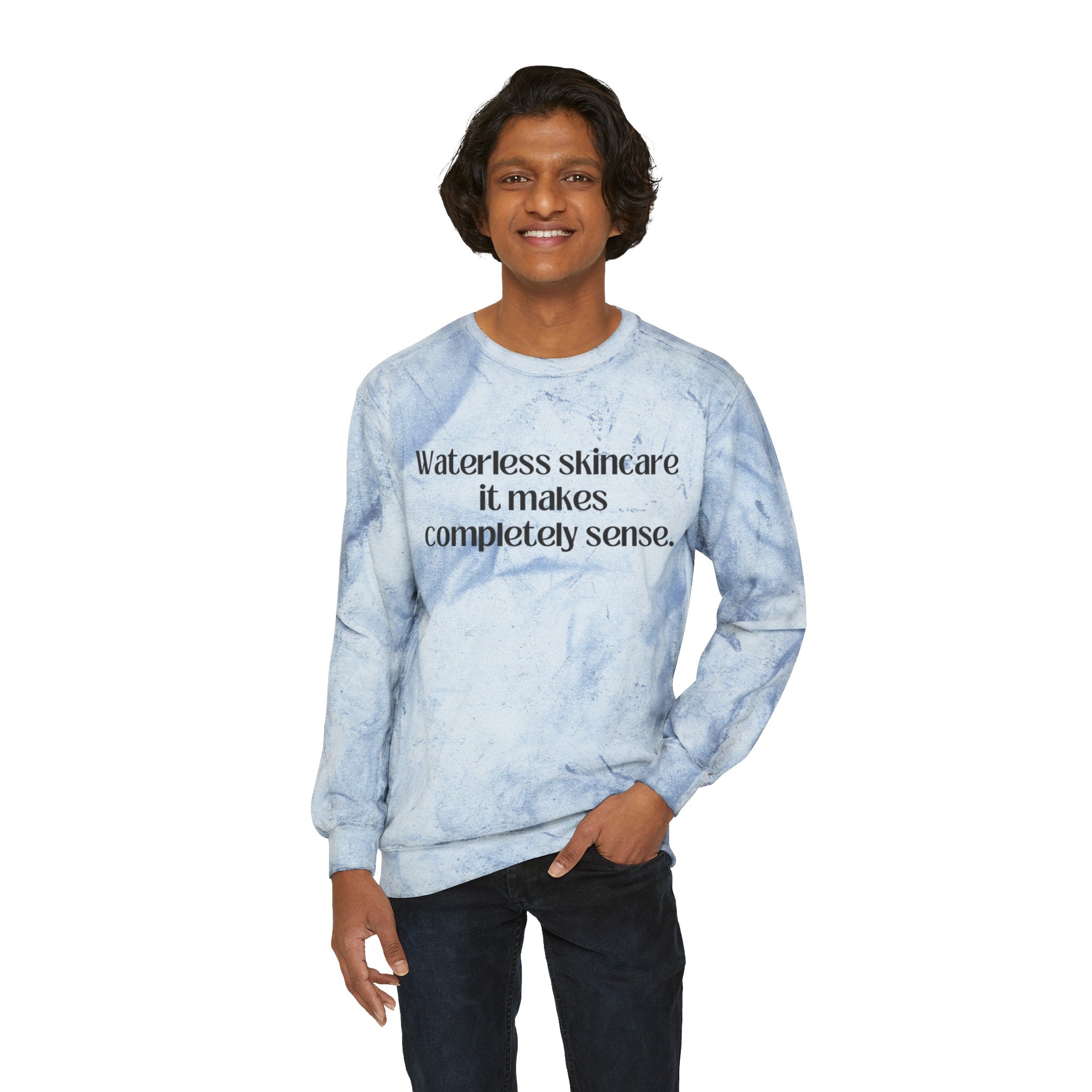 Water in Skincare // Unisex Color Blast Crewneck Sweatshirt