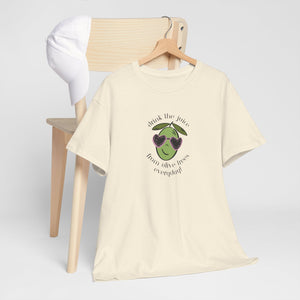 Drink skincare / olive trees / olive cartoon / Unisex Heavy Cotton Tee