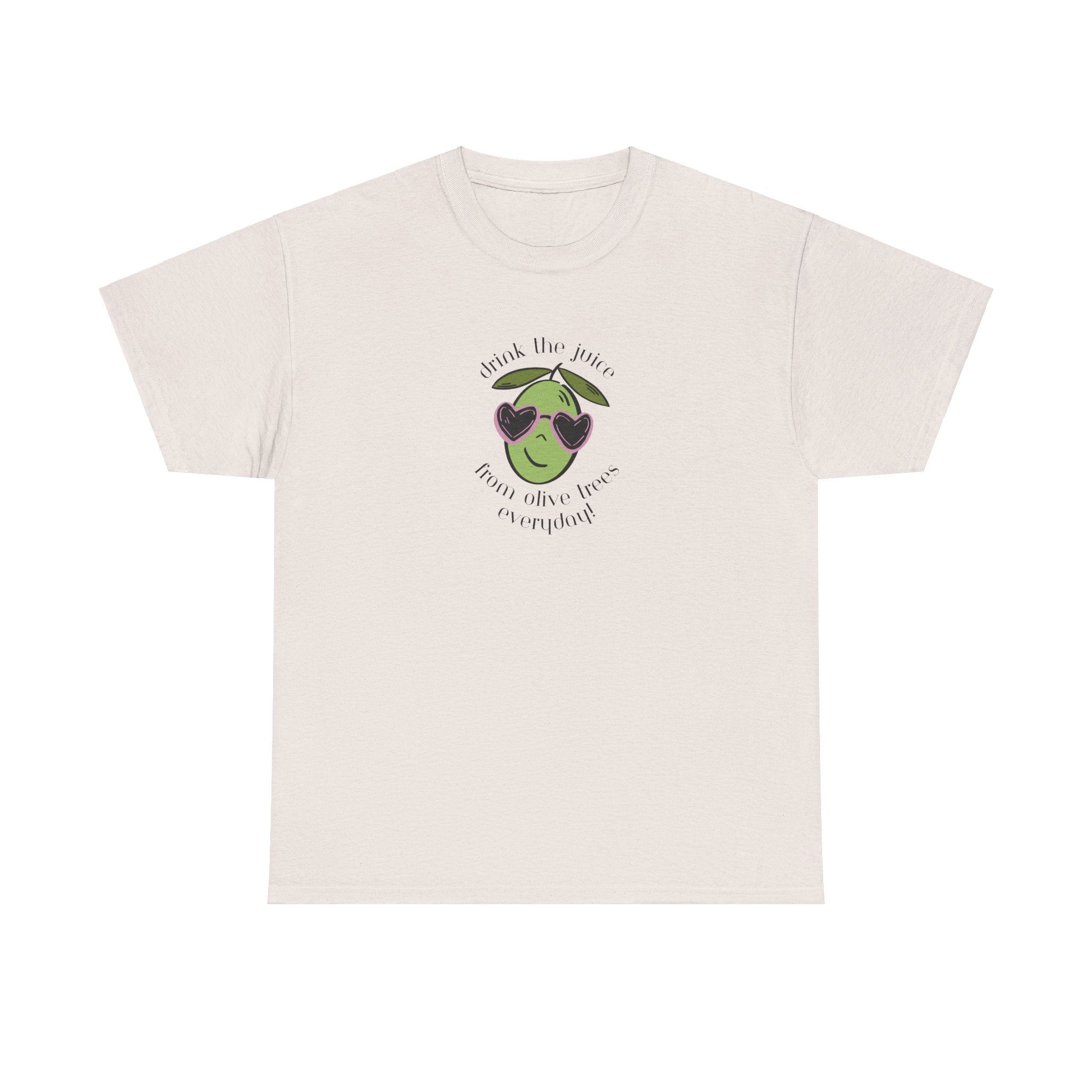 Drink skincare / olive trees / olive cartoon / Unisex Heavy Cotton Tee