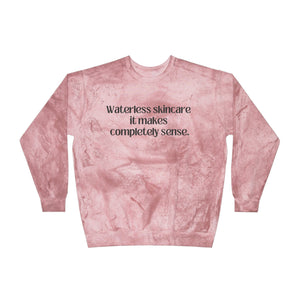 Water in Skincare // Unisex Color Blast Crewneck Sweatshirt