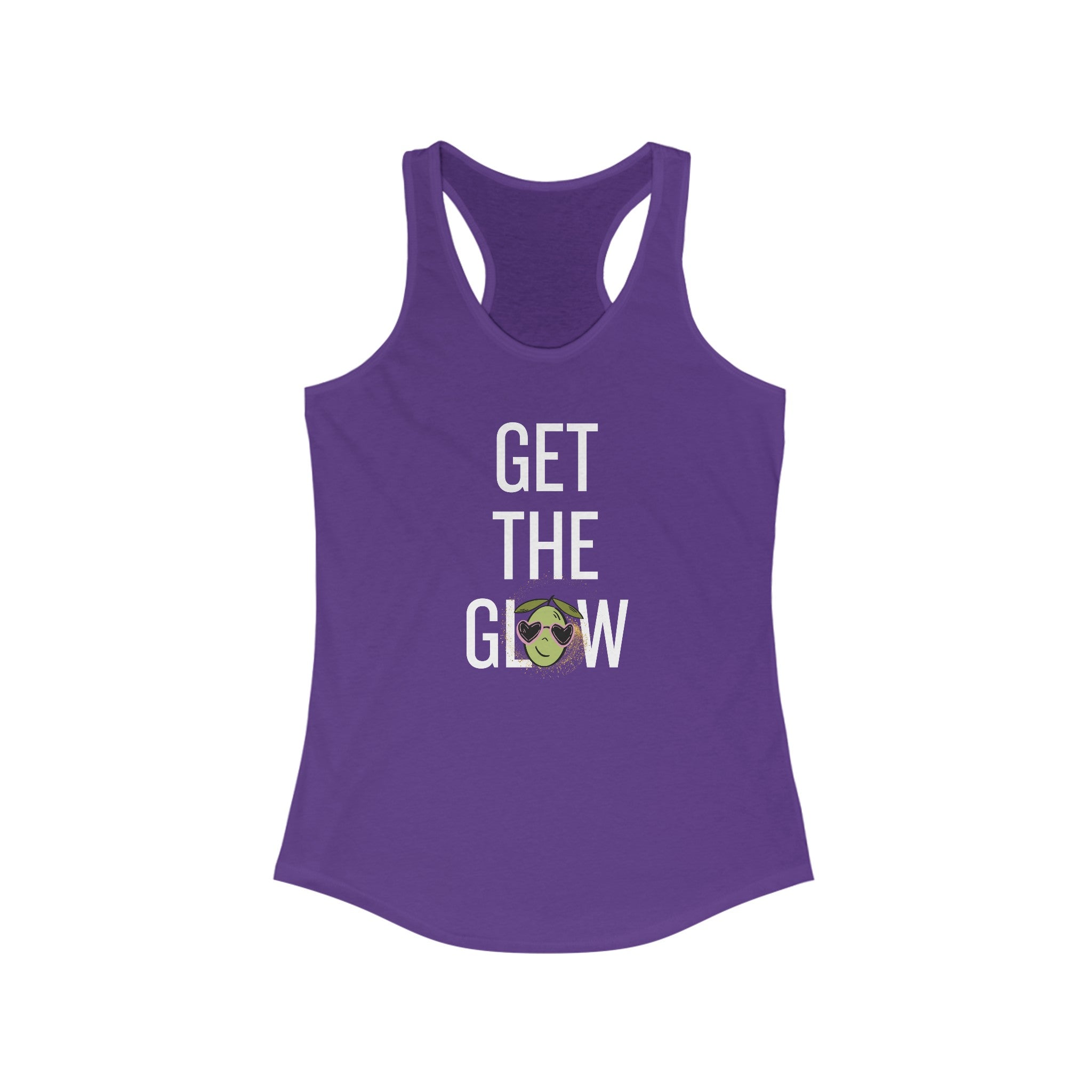 Get the glow / Olive tree consultant gift / shirt / Women's Ideal Racerback Tank