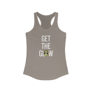 Get the glow / Olive tree consultant gift / shirt / Women's Ideal Racerback Tank