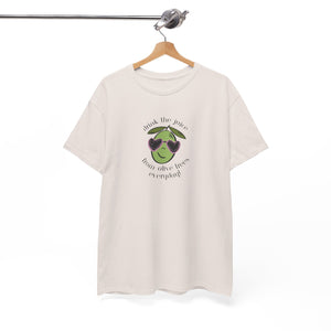 Drink skincare / olive trees / olive cartoon / Unisex Heavy Cotton Tee