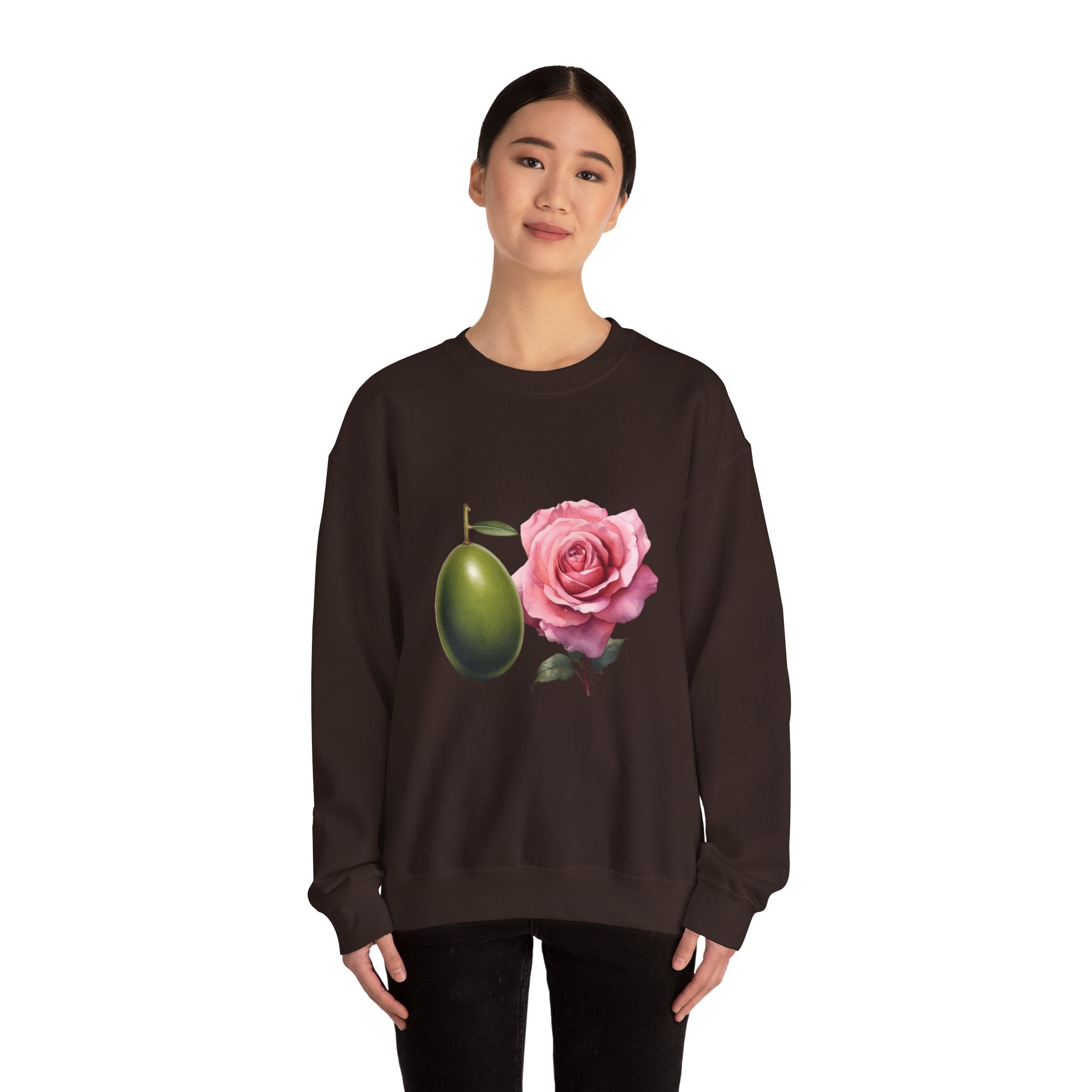 Olive tree / waterless beauty / olives and roses / Unisex Heavy Blend™ Crewneck Sweatshirt