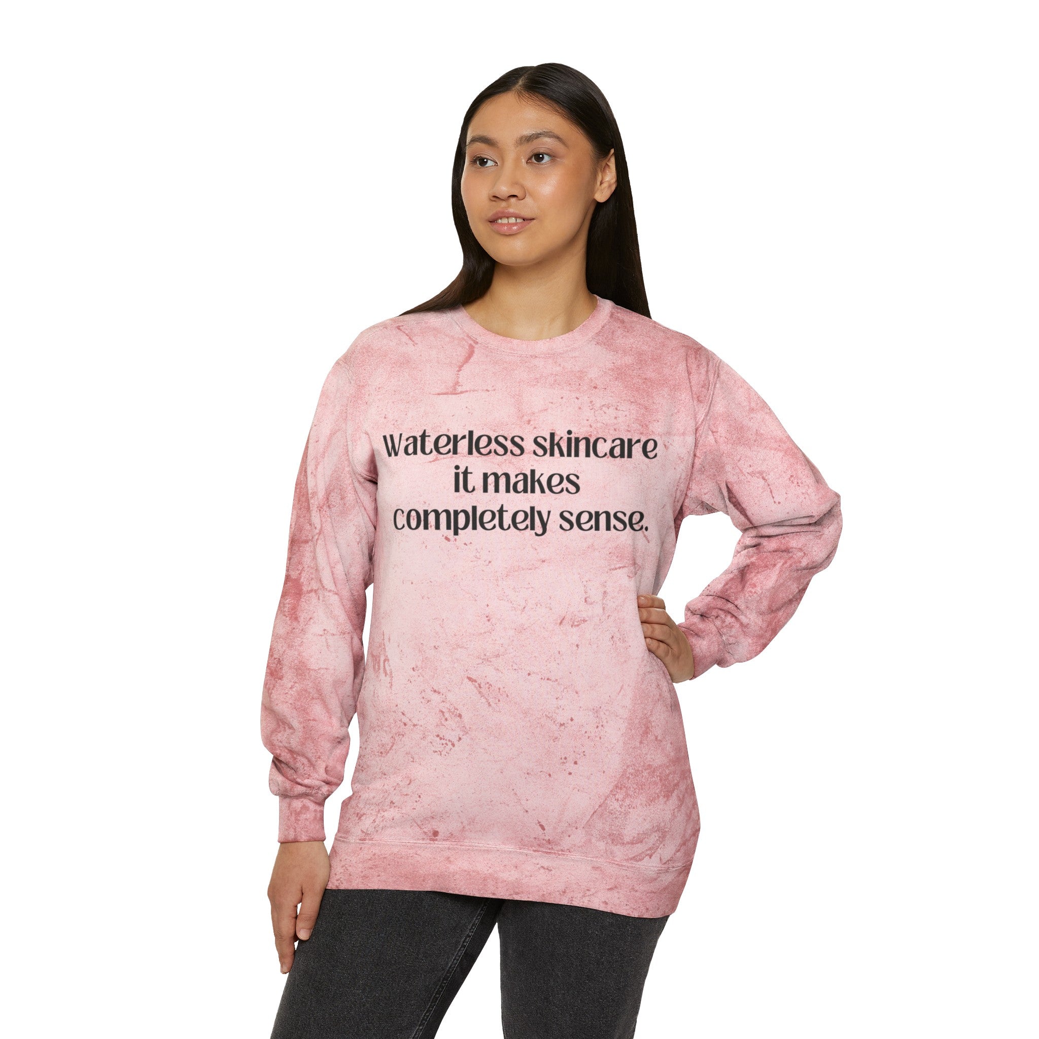 Water in Skincare // Unisex Color Blast Crewneck Sweatshirt