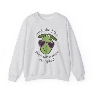 Drink an olive tree everyday / waterless beauty / olive tree / Unisex Heavy Blend™ Crewneck Sweatshirt