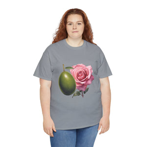 Olives and roses / olive trees / rose and olive cartoon / Unisex Heavy Cotton Tee