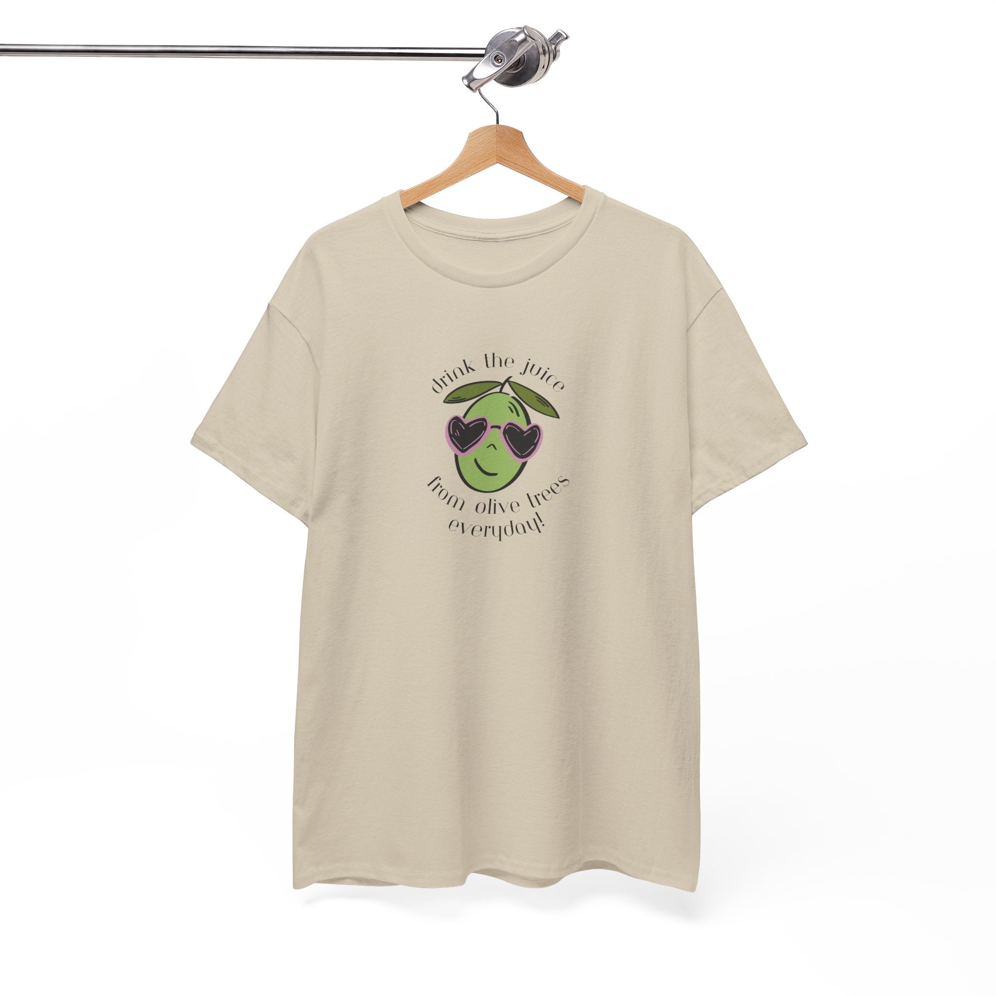 Drink skincare / olive trees / olive cartoon / Unisex Heavy Cotton Tee