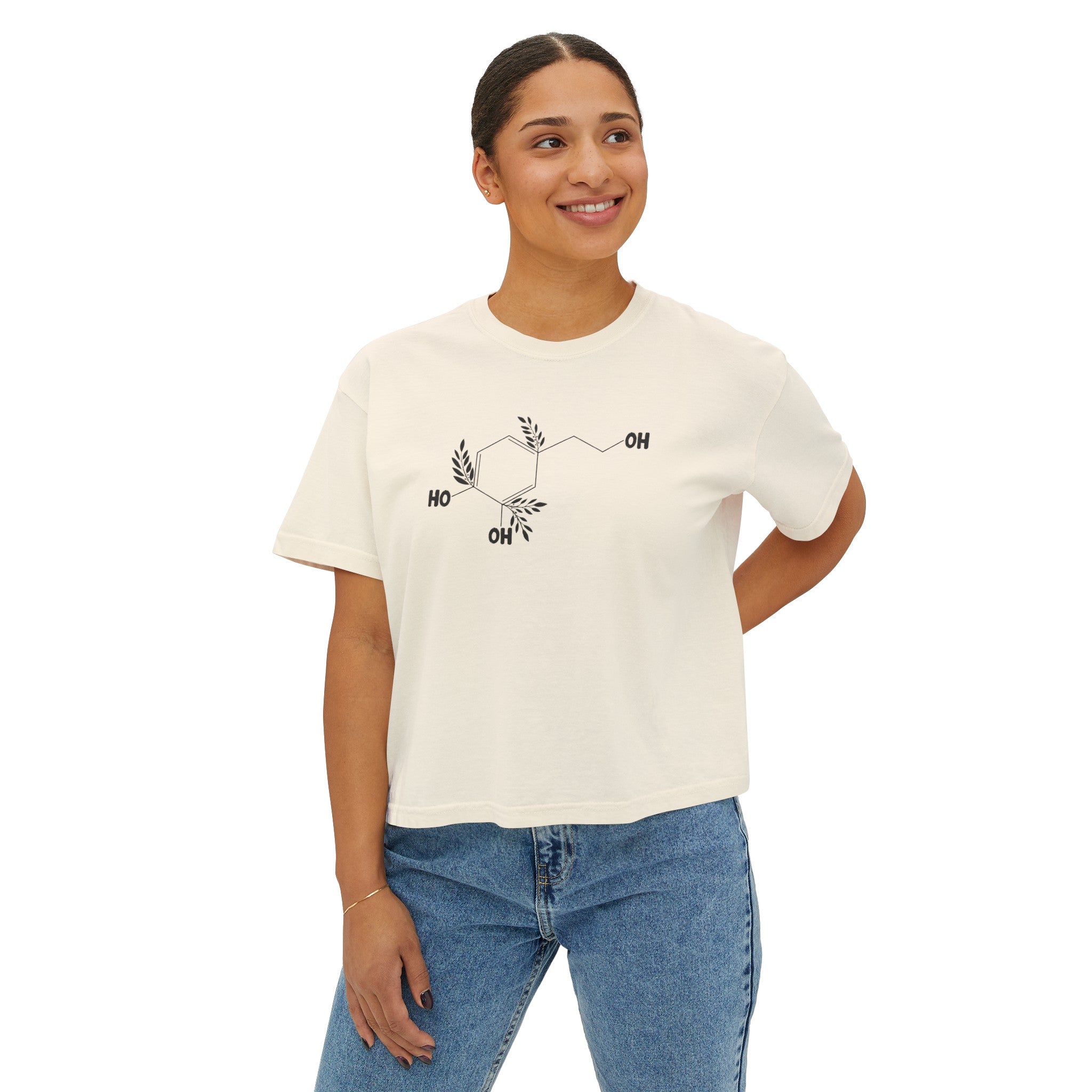 Hydroxytyrosol compound // Women's Boxy Tee