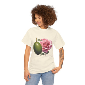 Olives and roses / olive trees / rose and olive cartoon / Unisex Heavy Cotton Tee