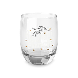 Black Olive Star /  Olive Tree Polyphenol punch / rank up consultant gift / 3.5 inch Whiskey Glass