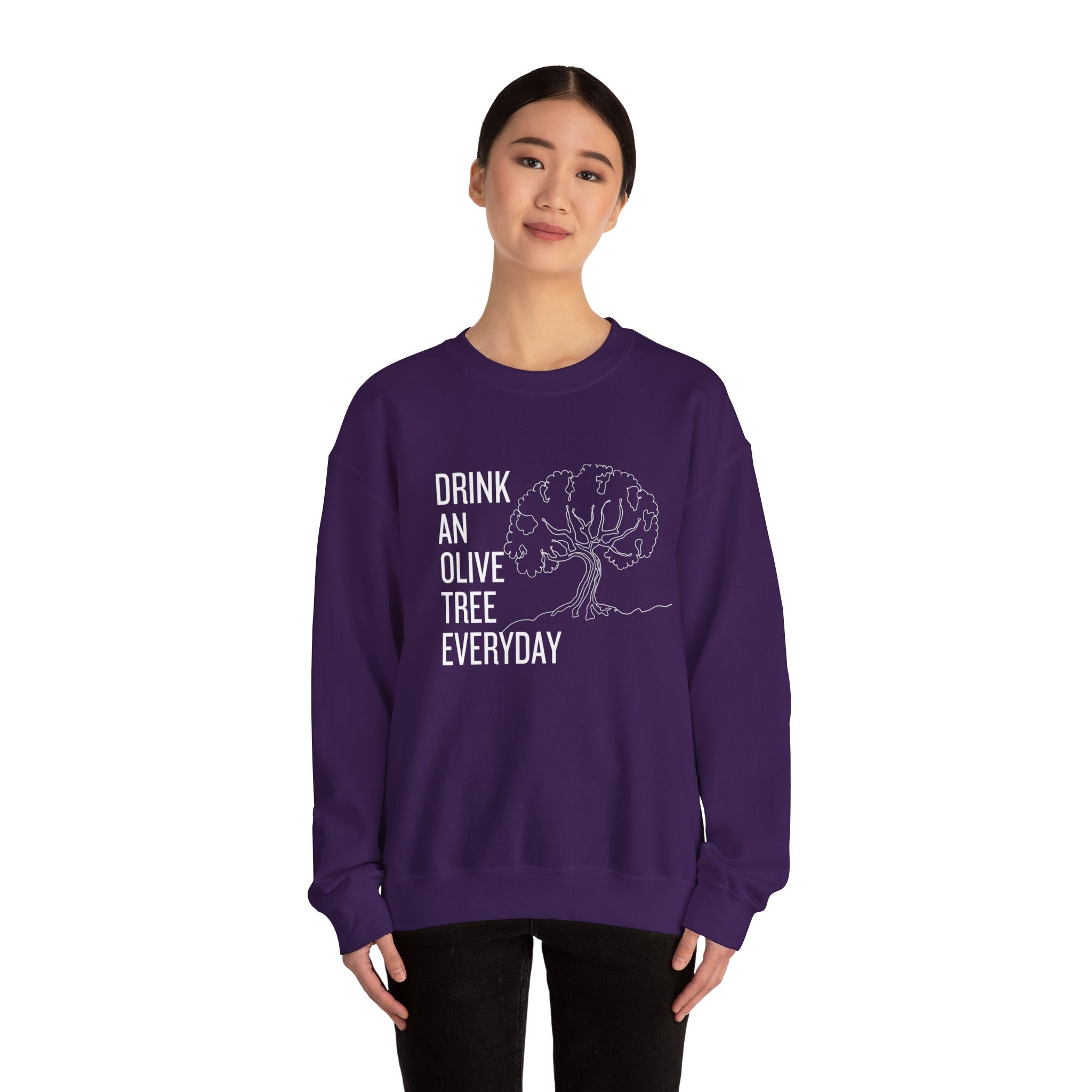 Water in skincare / waterless beauty / drink an olive tree / Unisex Heavy Blend™ Crewneck Sweatshirt