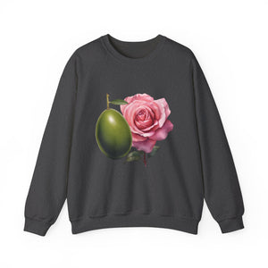 Olive tree / waterless beauty / olives and roses / Unisex Heavy Blend™ Crewneck Sweatshirt