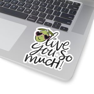 Olive you / Olive cartoon / Kiss-Cut Stickers