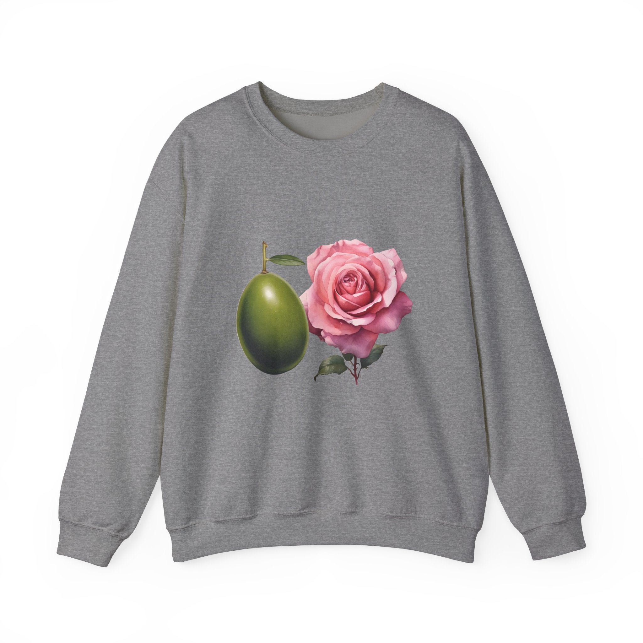 Olive tree / waterless beauty / olives and roses / Unisex Heavy Blend™ Crewneck Sweatshirt