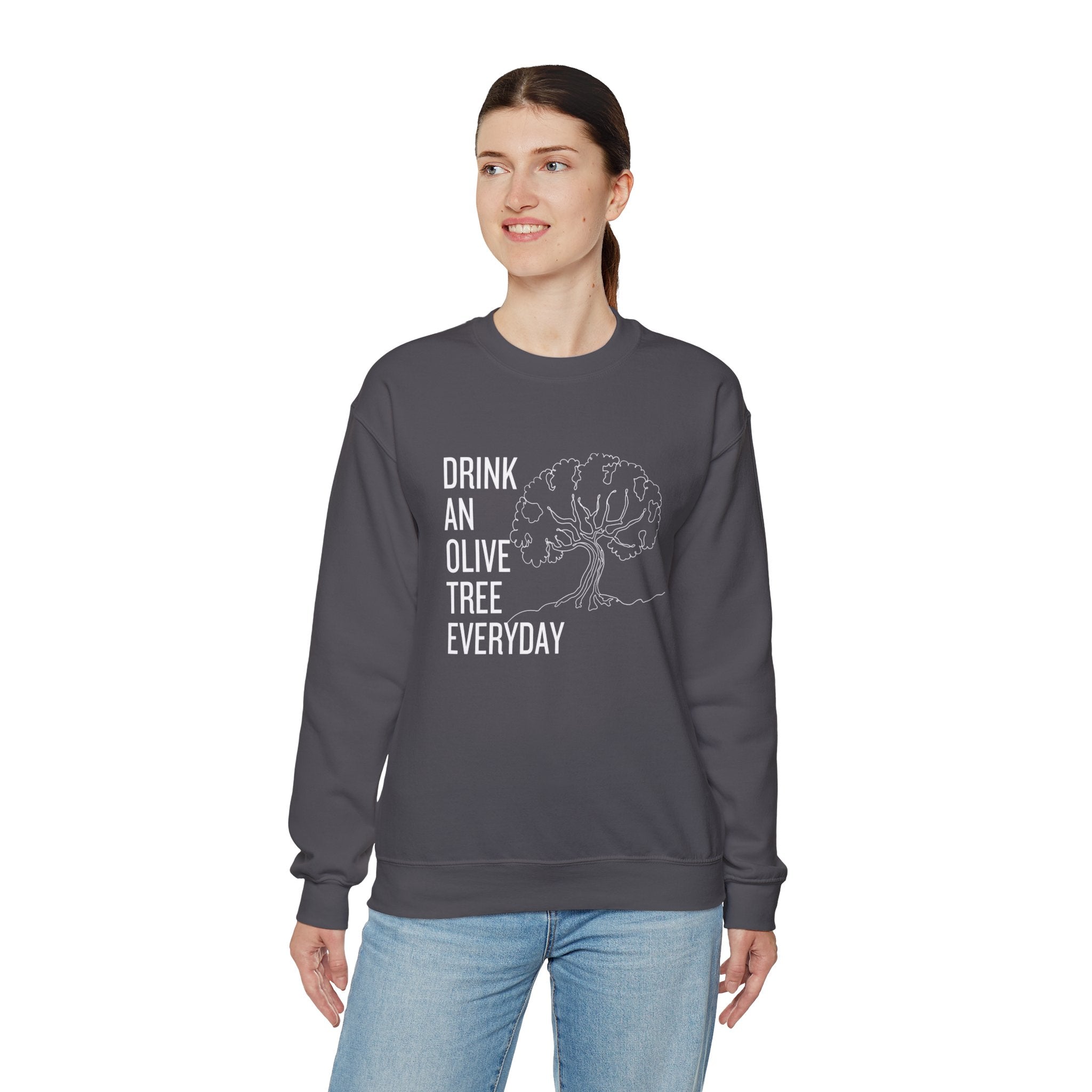 Water in skincare / waterless beauty / drink an olive tree / Unisex Heavy Blend™ Crewneck Sweatshirt