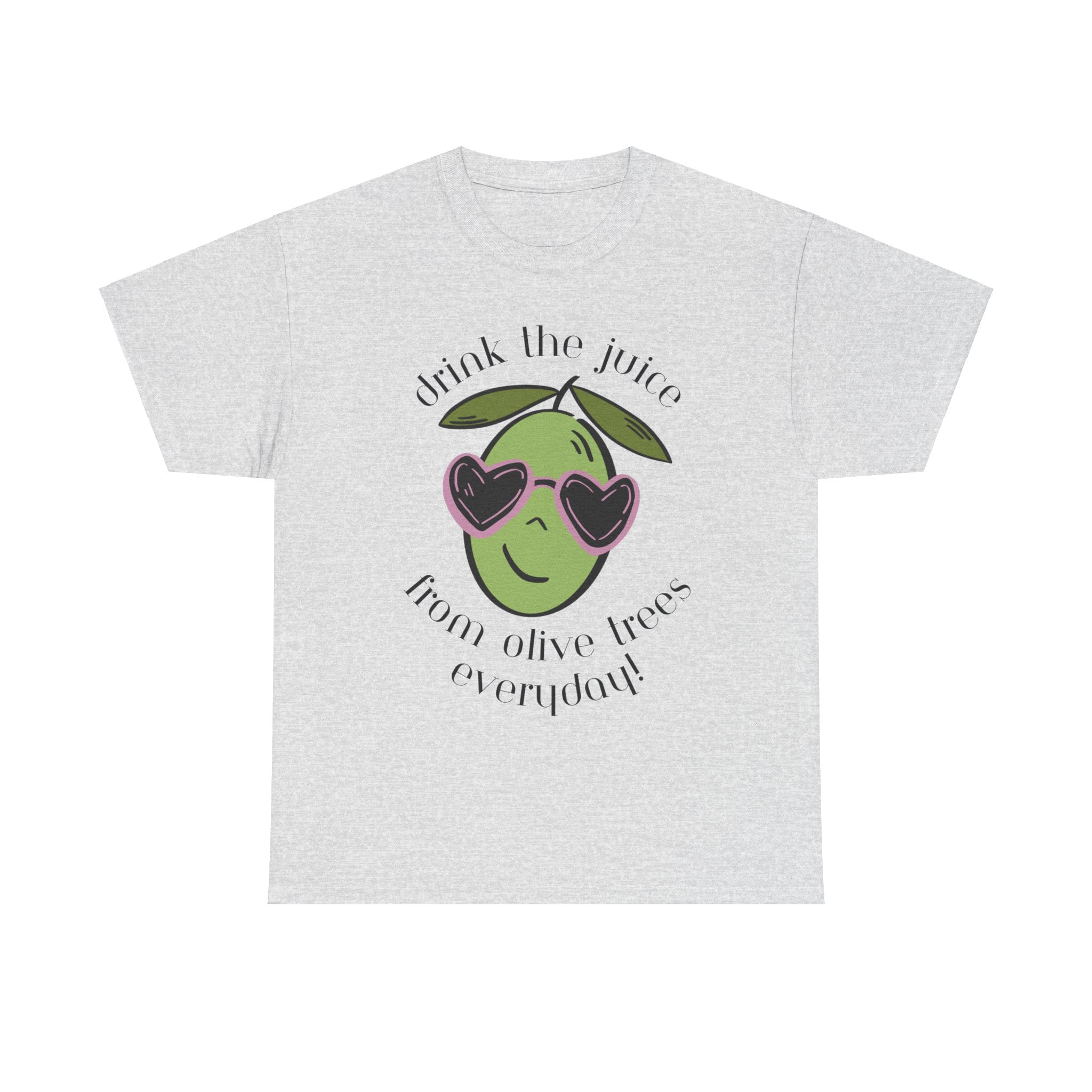 Drink skincare / olive trees / olive cartoon / Unisex Heavy Cotton Tee