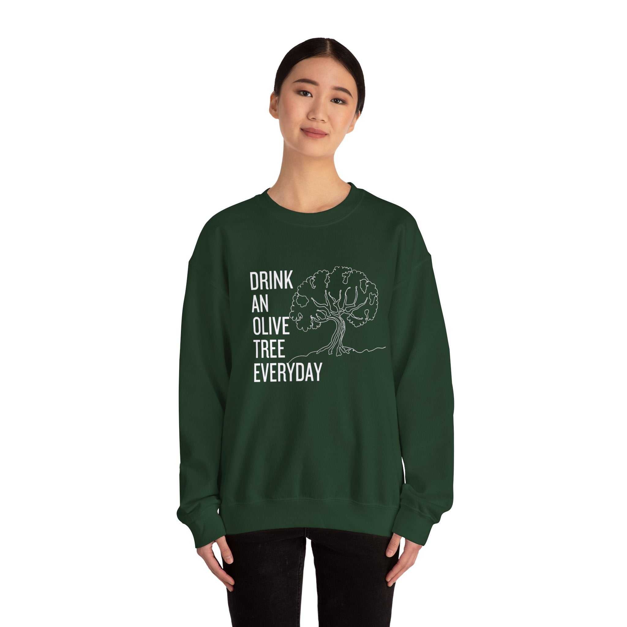Water in skincare / waterless beauty / drink an olive tree / Unisex Heavy Blend™ Crewneck Sweatshirt