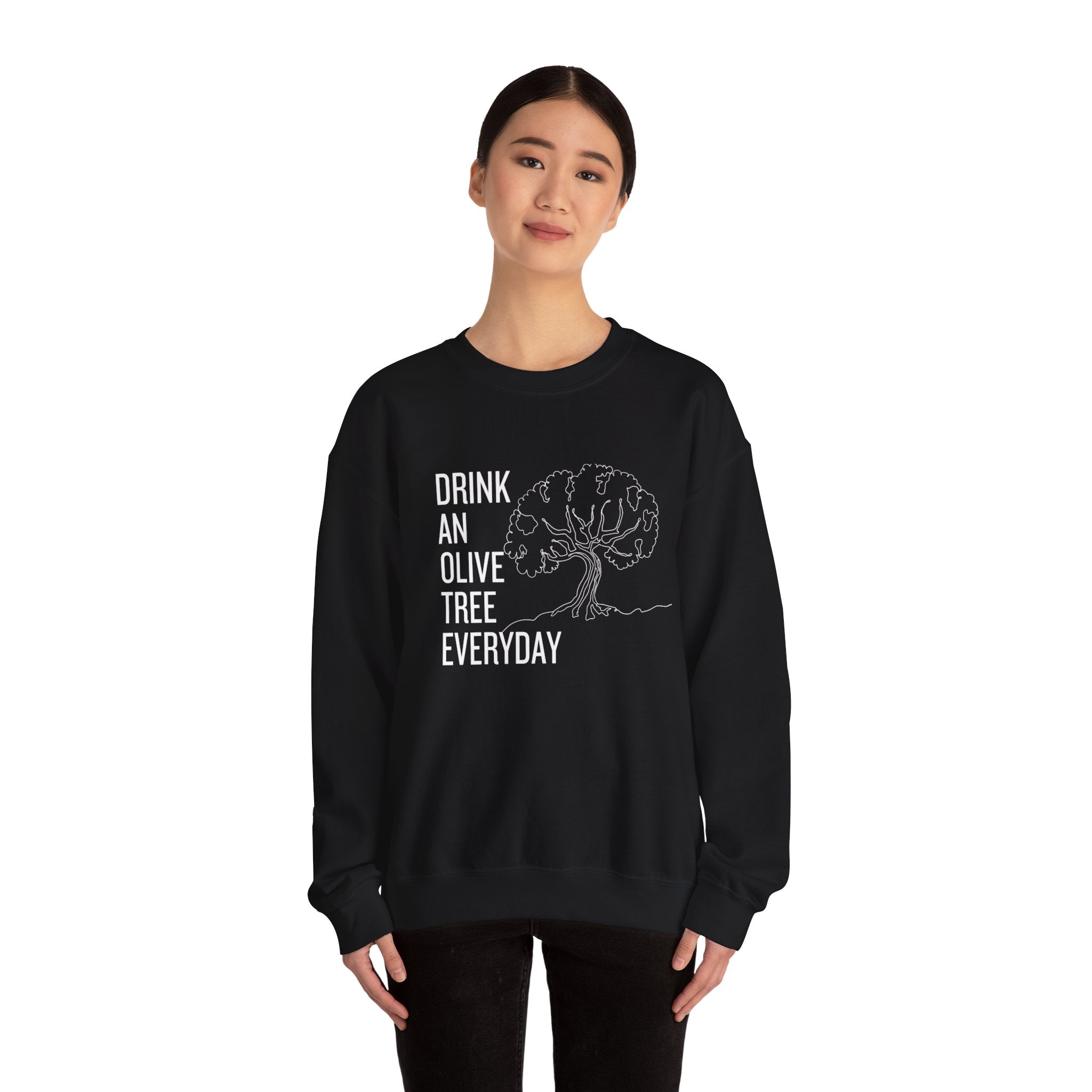 Water in skincare / waterless beauty / drink an olive tree / Unisex Heavy Blend™ Crewneck Sweatshirt