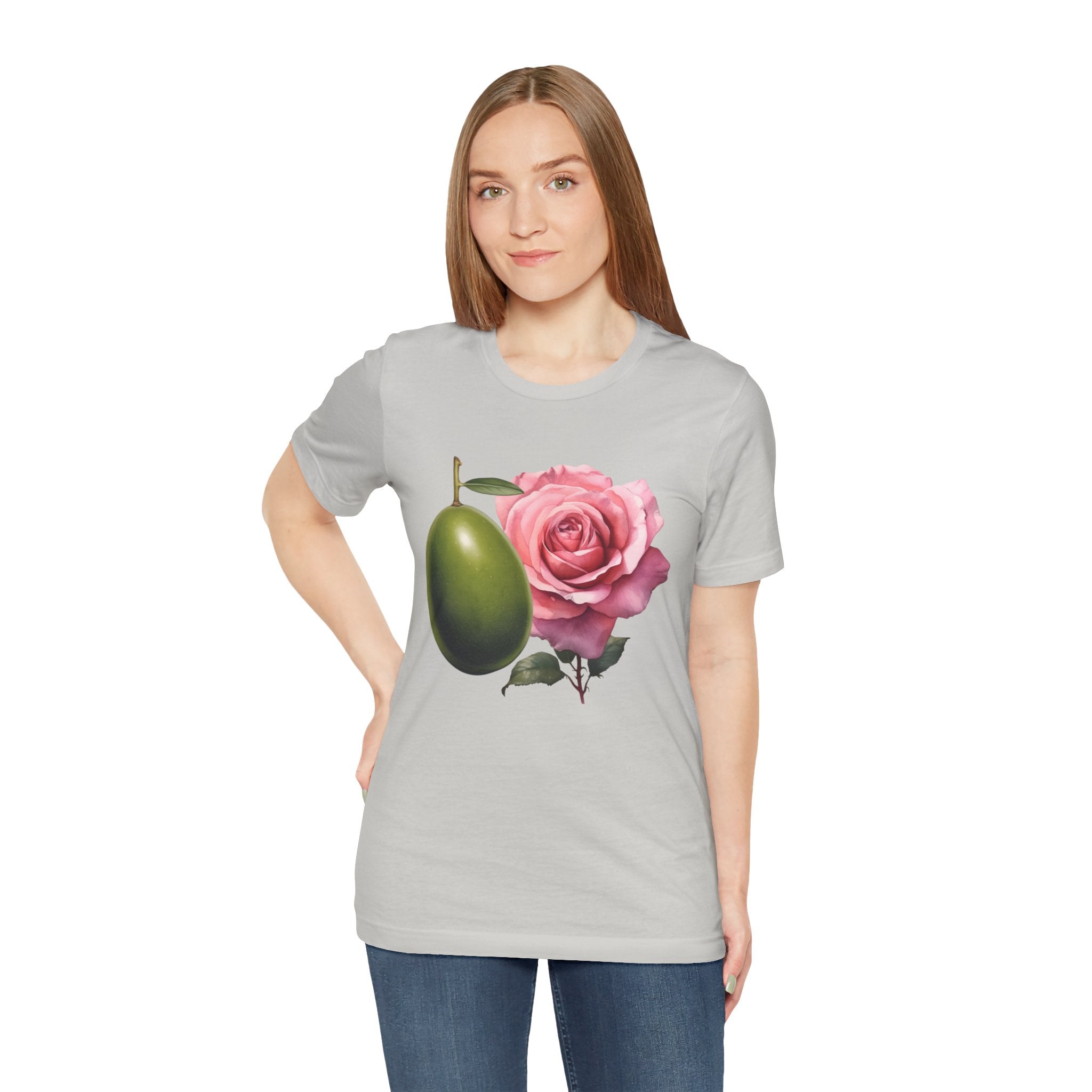 Olives and roses / Hydroxytyrosol makeup / Olive trees / Unisex Jersey Short Sleeve Tee