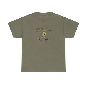 Drink your skincare / olive trees / olive cartoon / Unisex Heavy Cotton Tee