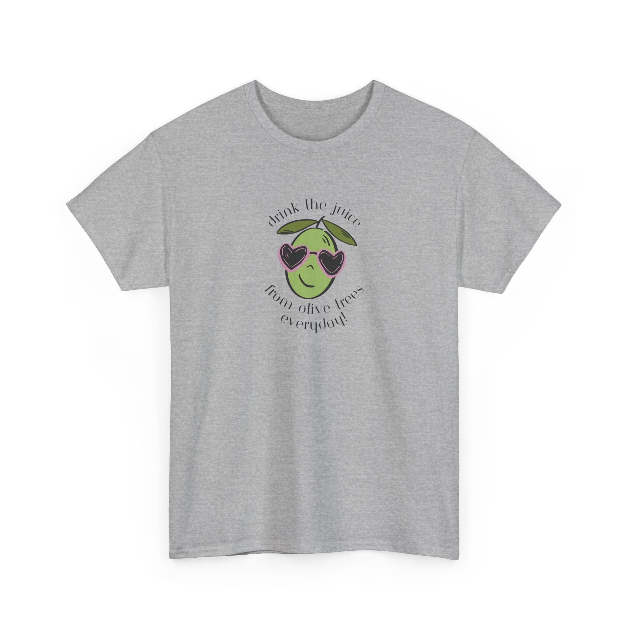 Drink skincare / olive trees / olive cartoon / Unisex Heavy Cotton Tee