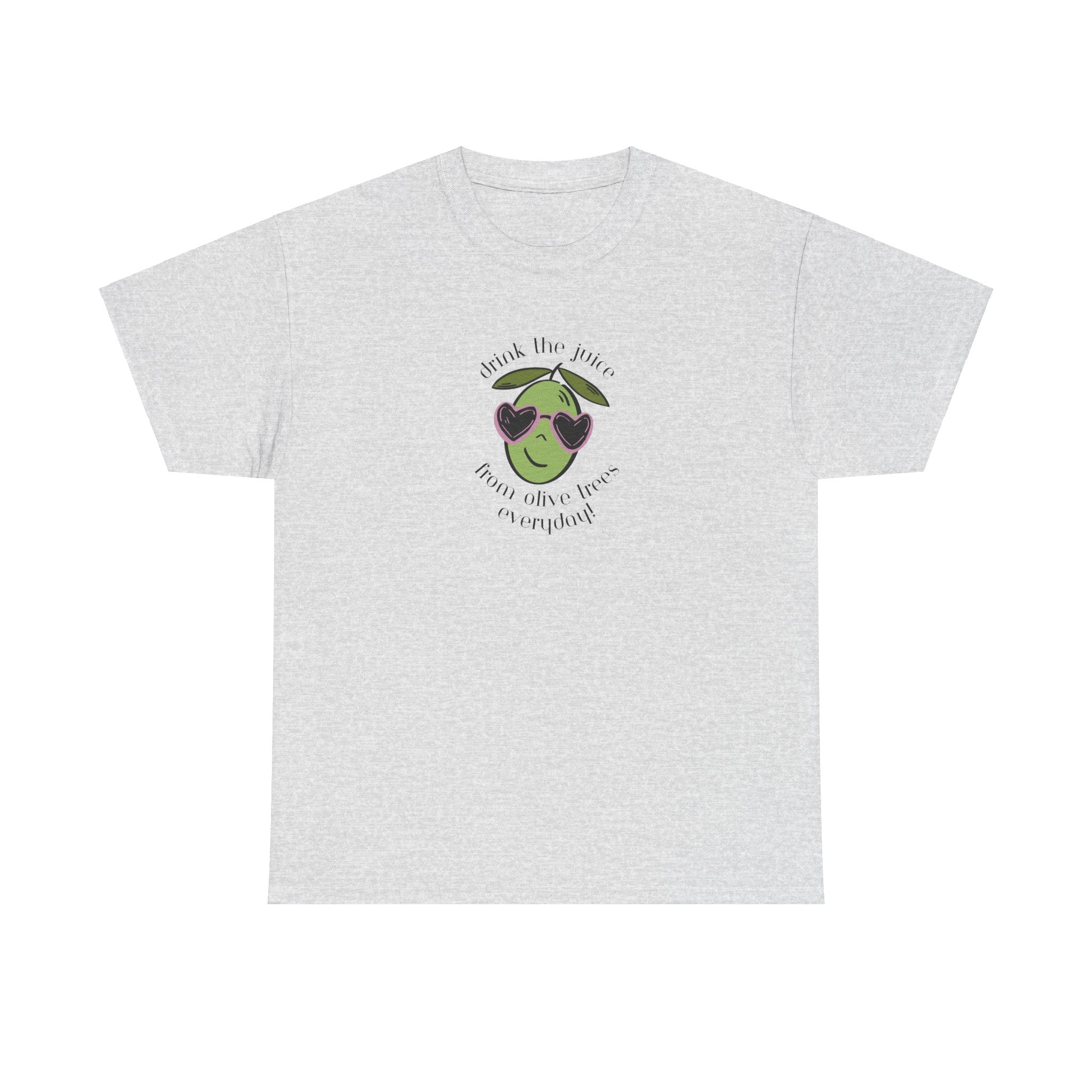 Drink skincare / olive trees / olive cartoon / Unisex Heavy Cotton Tee