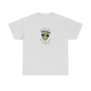 Drink skincare / olive trees / olive cartoon / Unisex Heavy Cotton Tee