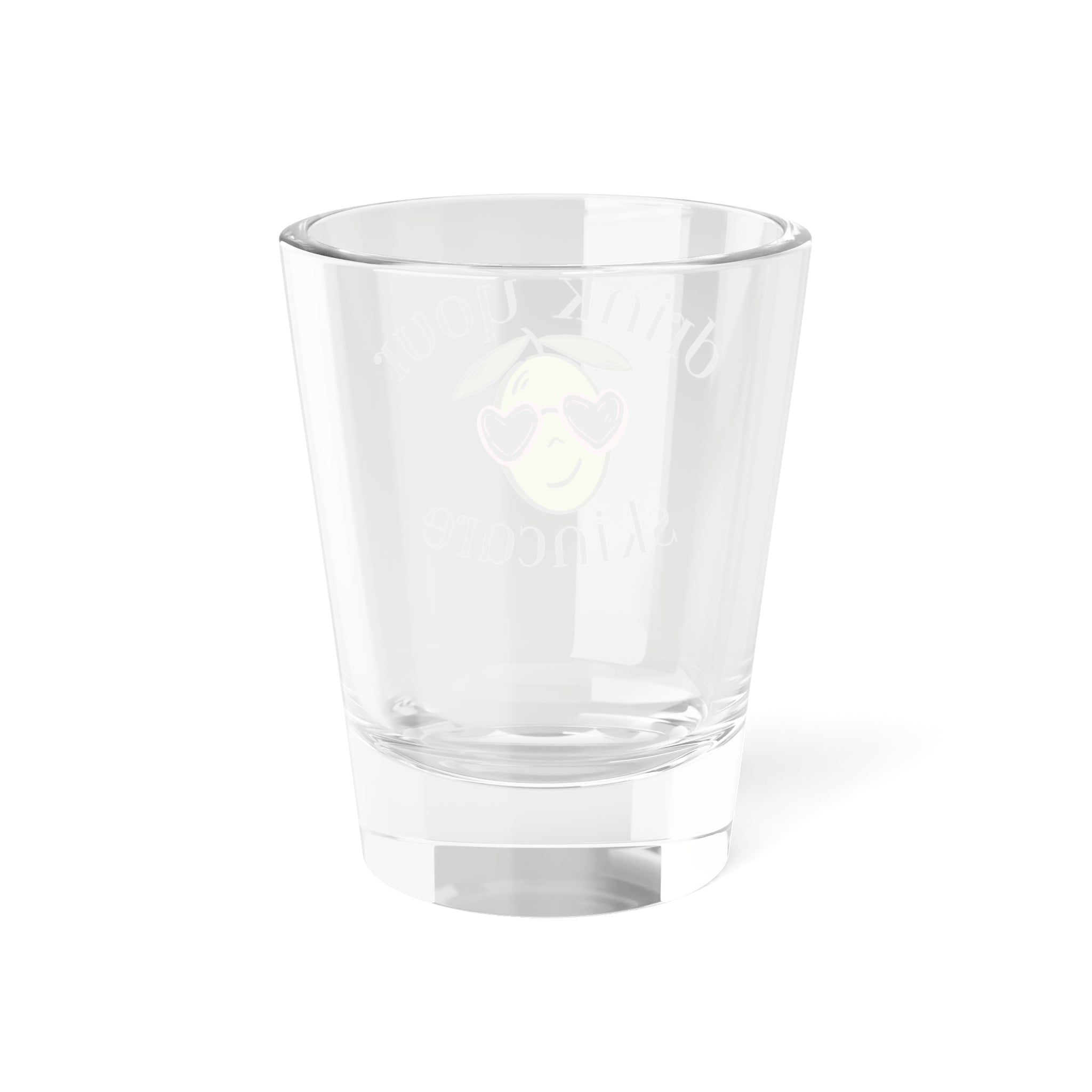 Drink your skincare / olive tree cartoon / Shot Glass, 1.5oz