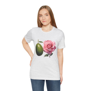 Olives and roses / Hydroxytyrosol makeup / Olive trees / Unisex Jersey Short Sleeve Tee