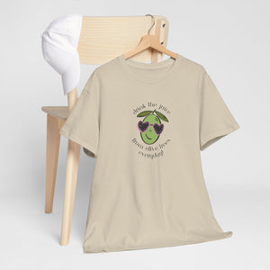 Drink skincare / olive trees / olive cartoon / Unisex Heavy Cotton Tee