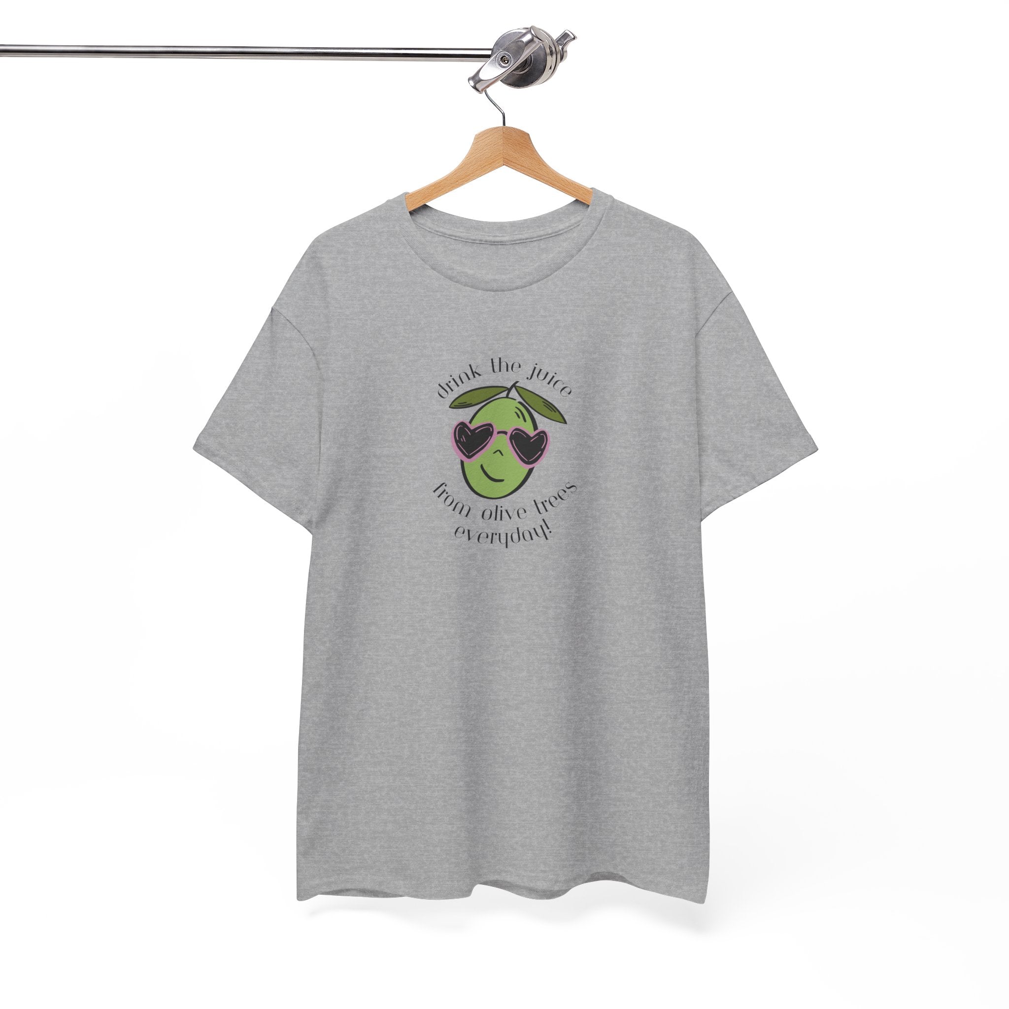 Drink skincare / olive trees / olive cartoon / Unisex Heavy Cotton Tee