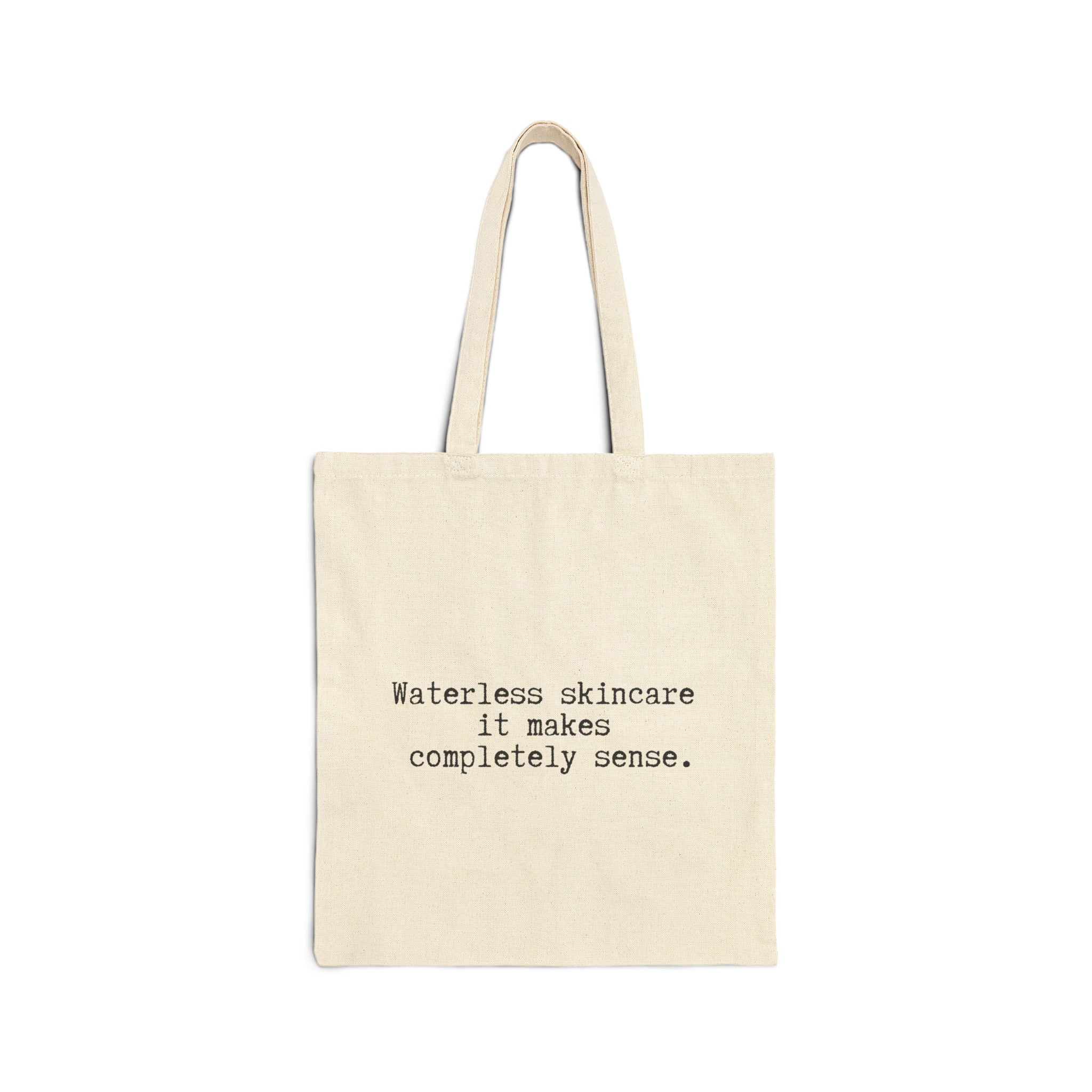 Waterless Skincare // Cotton Canvas Tote Bag